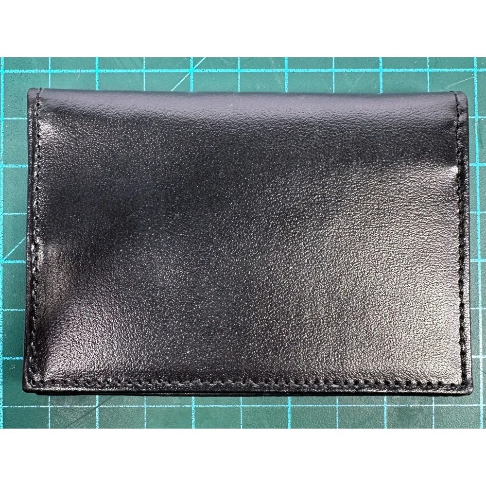 Philippine Airlines Black Leather Business Card Holder Wallet Travel Accessory